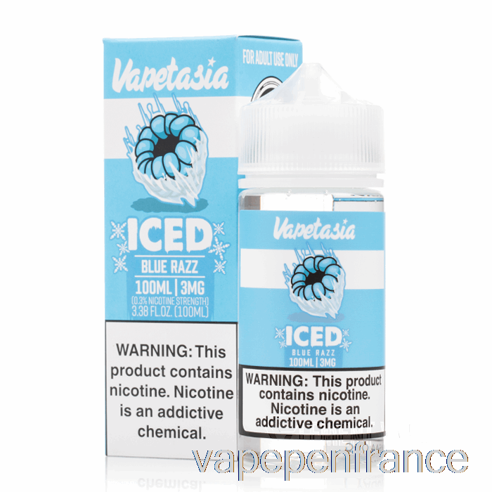 Razz Bleu Glacé - Vapetasia - Stylo Vape 100 Ml 0 Mg